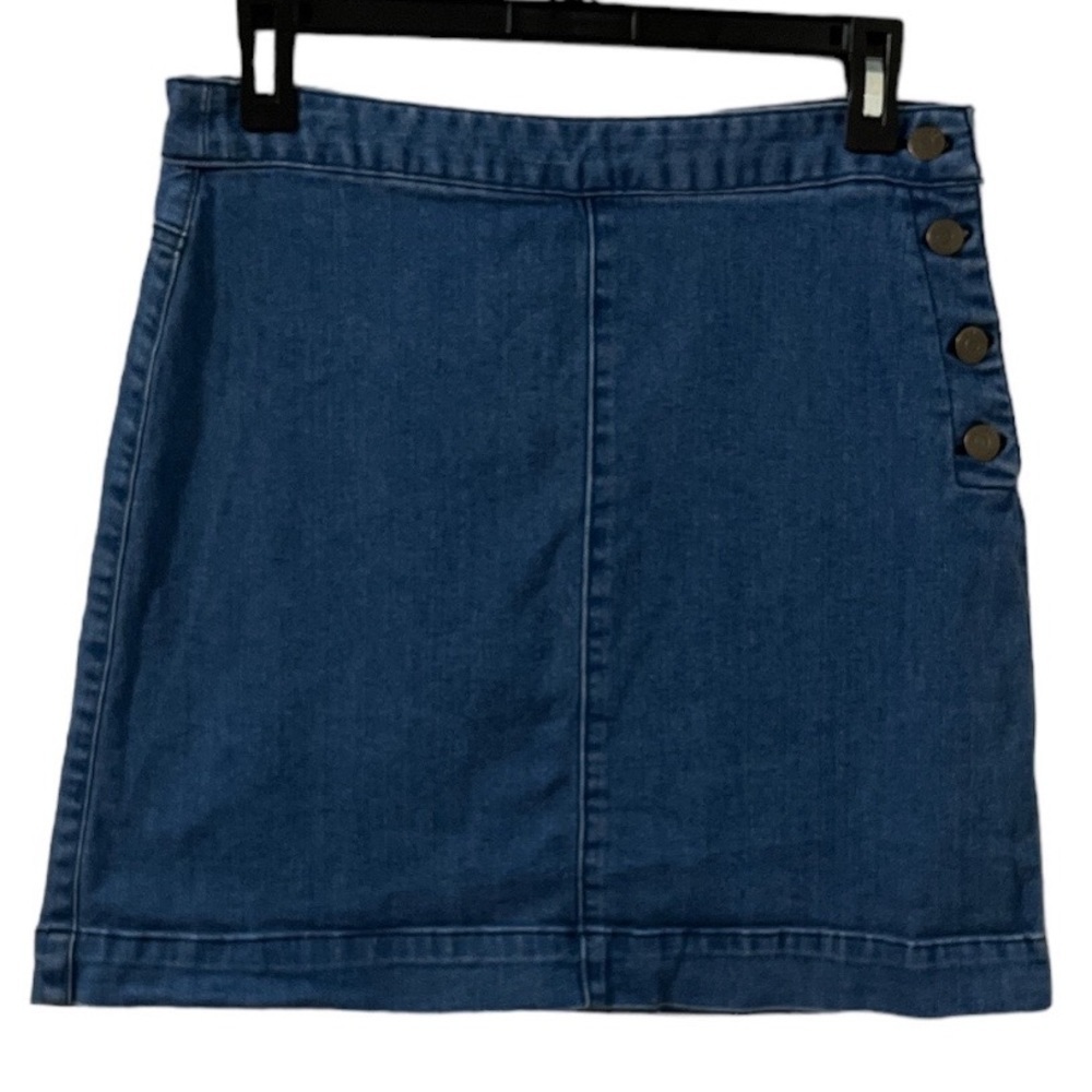 Harper Side Button Up Jean Skirt Size Medium
